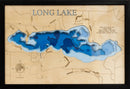 Long Lake in Otter Tail County, Minnesota by Horn Dog Maps