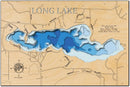 Long Lake in Otter Tail County, Minnesota by Horn Dog Maps