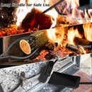 5 Piece Wrought Iron Fireplace Tools with Decor Holder-Black by LJGDeals