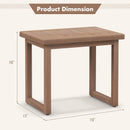 Long Natural Wood Bath Spa Stool with Non-slip Foot Pads for Elderly by LJGDeals
