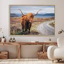Longhorn Highland Cow Canvas Wall Art Print Animal by MyGreatCanvas | Canvas Wall Art Prints | Photo Prints & Wall Decor