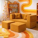 Loop Foldable Sofa Bed – Mustard