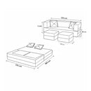 Loop Foldable Sofa Bed – Anthracite