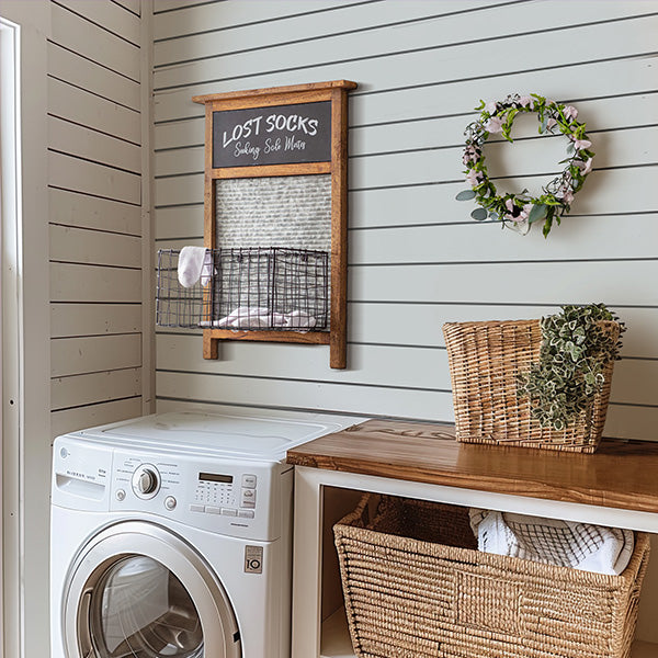 Farmhouse Lost Socks Storage Wall Basket