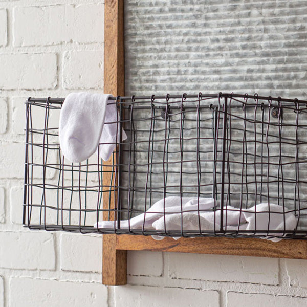 Farmhouse Lost Socks Storage Wall Basket