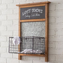 Farmhouse Laundry Wall Basket by Decor Steals
