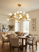 Lotus Brass Chandeliers