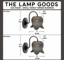 Lotus Farmhouse Wall Sconce Light