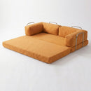 Vetta Foldable Sofa Bed – Mustard