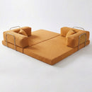 Vetta Foldable Sofa Bed – Mustard