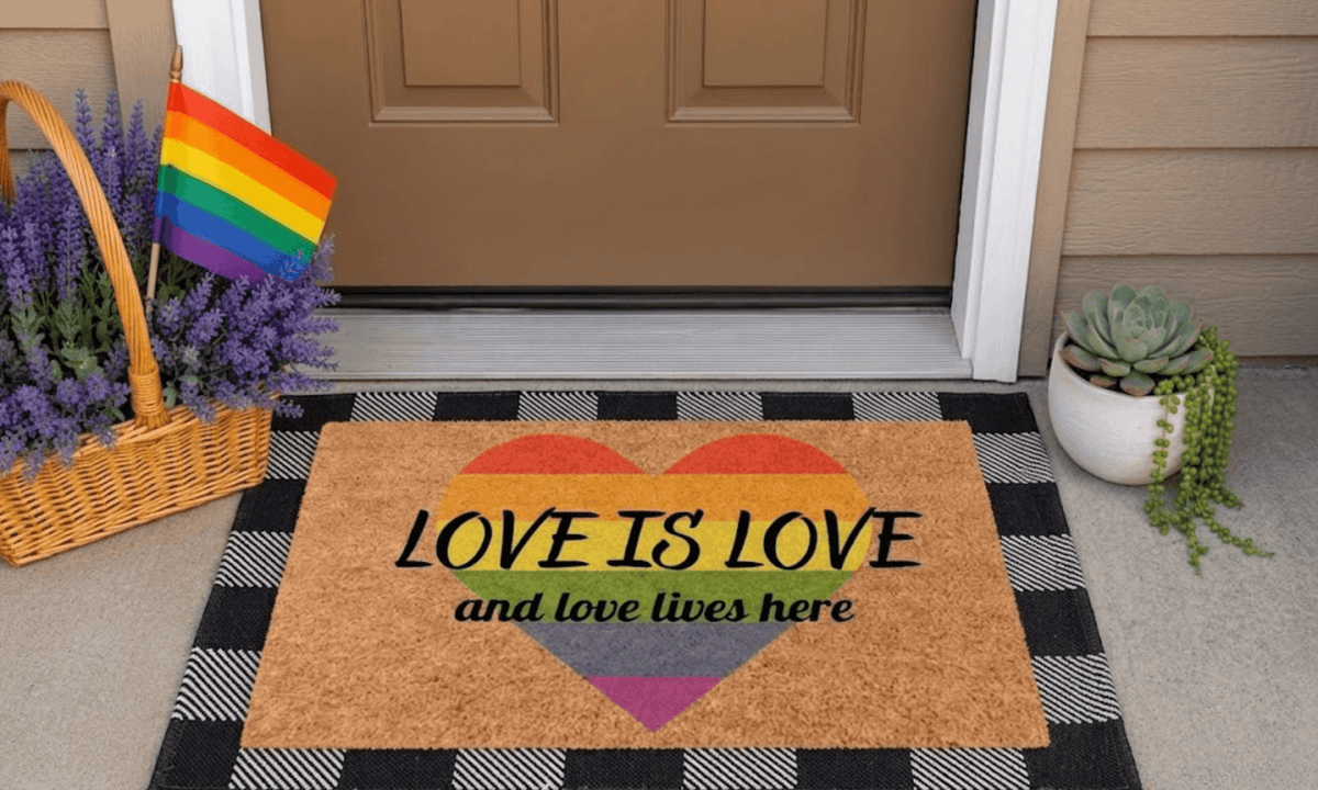 Love is Love Coir Mat, photo 2 of 2