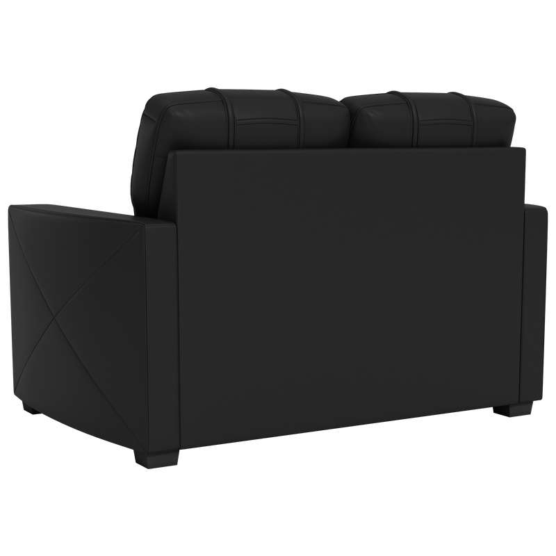 Silver Loveseat with  All Elite Wrestling Dynamite White Logo