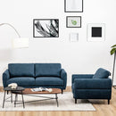 2 Pieces Upholstered Sofa Set with Removable Cushion Covers by LJGDeals