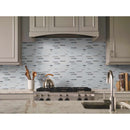 MSI Lucid Sky Interlocking Glass and Metal Mosaic Tile 11.81"x12"