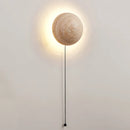 Luna Round Travertine Wall Light