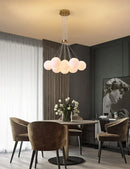 Lunar Alabaster Spherical Chandelier