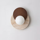 Lunar Eclipse Travertine Wall Lamp