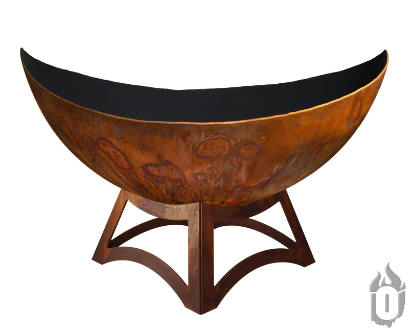 "Lunar" Fire Bowl with Hollow Base (Made In USA)