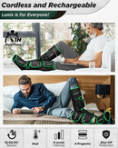 LX1 FOOT AND CALF COMPRESSION MASSAGER GREEN