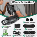 LX26 2 Head Deep Tissue Massager, Charcoal Black