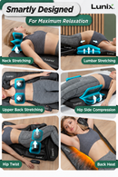 LX27 Stretching Mat Massager, Charcoal Black