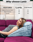 Cover Set Only for LX11, Gray, Pillows and Foam not Included