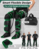 LX10 Full Leg Compression Massager, Forest Green