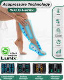 LX21 Foot and Calf Massager with Remote, Neuropathy & Plantar Fasciitis Relief, Granite Gray