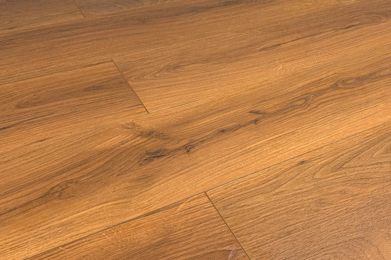 Luxe Deep Orange Embossed Matte 9.37"x60" Waterproof Laminate Flooring 12mm - Greek