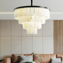 Luxurious Cascading Snow Plaster Chandelier