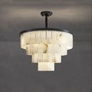 Luxurious Cascading Snow Plaster Chandelier