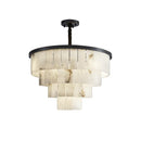 Luxurious Cascading Snow Plaster Chandelier