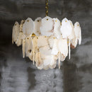 Luxury Alabaster Brass Chandelier