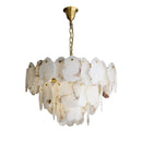 Luxury Alabaster Brass Chandelier