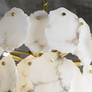 Luxury Alabaster Brass Chandelier