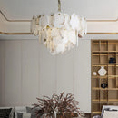 Luxury Alabaster Brass Chandelier