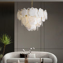 Luxury Alabaster Brass Chandelier