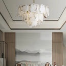 Luxury Alabaster Brass Chandelier