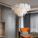 Luxury Alabaster Brass Chandelier