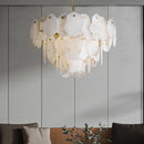 Luxury Alabaster Brass Chandelier