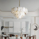 Luxury Alabaster Brass Chandelier