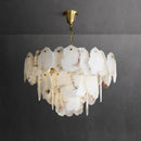 Luxury Alabaster Brass Chandelier