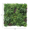 Country Fern Artificial Vertical Garden Green Wall Panel 40×40in 11 SQ FT – UV Resistant – Commercial Grade
