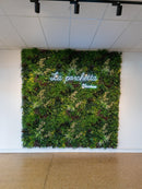 Country Fern Artificial Vertical Garden Green Wall Panel 40×40in 11 SQ FT – UV Resistant – Commercial Grade by Designer Plants USA