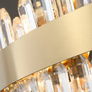Round Luxury Crystal Column Chandelier