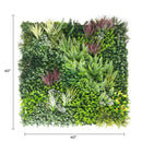 Urban Greenery Artificial Vertical Garden Green Wall Panel 40×40in 11 SQ FT – UV Resistant – Commercial Grade