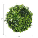 Artificial Green Wall Disc 20in – Black Frame – UV Resistant – Commercial Grade by Designer Plants USA
