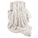 Luxury Fuzzy Plush Rabbit Fur Bubble Blanket for Armchair by LJGDeals