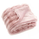 Luxury Fuzzy Plush Rabbit Fur Bubble Blanket for Armchair by LJGDeals