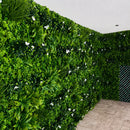 White Oasis Artificial Vertical Garden Green Wall Panel 40×40in 11 SQ FT – UV Resistant – Commercial Grade by Designer Plants USA